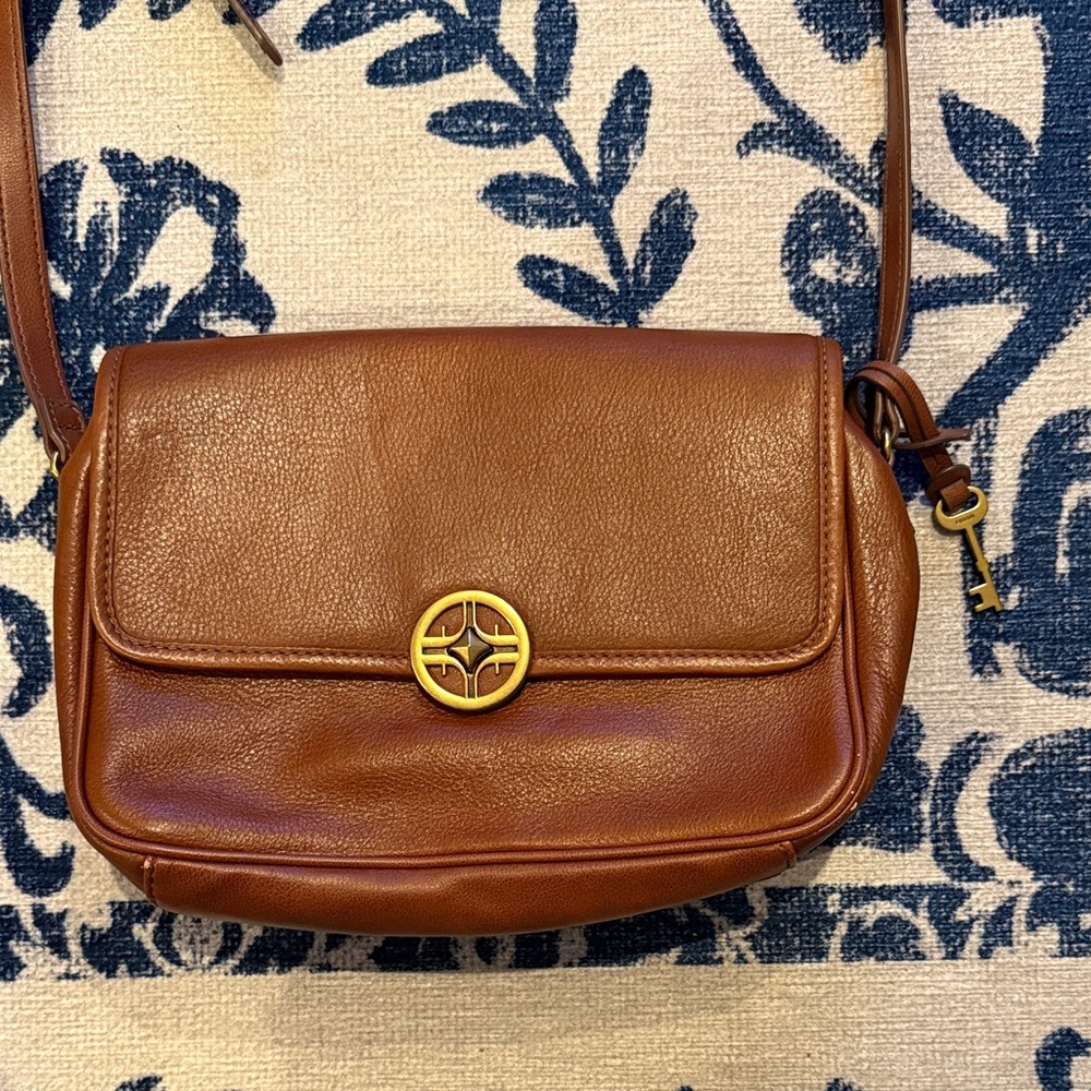 Brown Leather Crossbody Bag